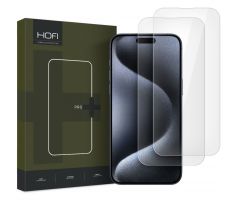 2KS V BALENÍ, SET 2 OCHRANNÝCH SKEL HOFI GLASS PRO+ 2-PACK iPhone 16 Plus CLEAR