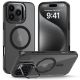 KRYT TECH-PROTECT MAGSTAND MAGSAFE iPhone 15 Pro MATTE BLACK