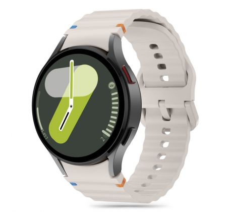 ŘEMÍNEK TECH-PROTECT SILICONE SPORT SAMSUNG GALAXY WATCH 4 / 5 / 5 PRO / 6 / 7 / FE STARLIGHT