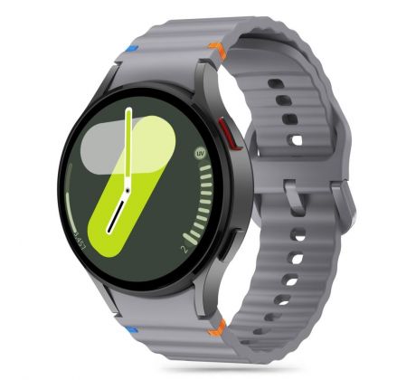 ŘEMÍNEK TECH-PROTECT SILICONE SPORT SAMSUNG GALAXY WATCH 4 / 5 / 5 PRO / 6 / 7 / FE CRAYON GREY