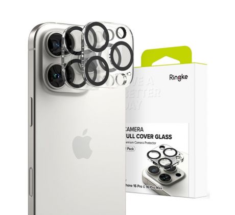 2KS V BALENÍ, SET 2 SKEL ZADNÍ KAMERY RINGKE CAMERA PROTECTOR 2-PACK iPhone 16 Pro / 16 Pro Max CLEAR