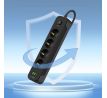 NAPÁJECÍ LIŠTA TECH-PROTECT PCL4X3 POWER SOCKET LONG 2 USB & 1 TYPE-C & 4 SOCKET 200CM BLACK