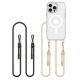 KRYT S ŘEMÍNKEM NA TELEFON / POPRUH NA TĚLO TECH-PROTECT FLEXAir CHAIN MAGSAFE iPhone 16 Pro BLACK & TAUPE
