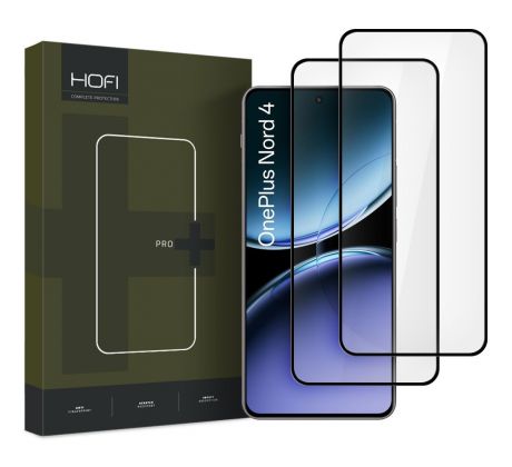 2KS V BALENÍ, SET 2 OCHRANNÝCH SKEL HOFI GLASS PRO+ 2-PACK OnePlus Nord 4 BLACK