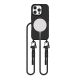 KRYT SE ŠŇŮRKOU/POPRUH NA TĚLO TECH-PROTECT MAGNECKLACE MAGSAFE iPhone 16 Pro BLACK