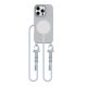 KRYT SE ŠŇŮRKOU/POPRUH NA TĚLO TECH-PROTECT MAGNECKLACE MAGSAFE iPhone 16 Pro CRAYON GREY
