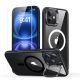 2PACK SET KRYT + OCHRANNÉ SKLO ESR CLASSIC HYBRID KICKSTAND HALOLOCK MAGSAFE & TEMPERED GLASS iPhone 16 CLEAR/BLACK