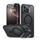 2PACK SET KRYT + OCHRANNÉ SKLO ESR CLASSIC HYBRID KICKSTAND HALOLOCK MAGSAFE & TEMPERED GLASS iPhone 16 Pro FROSTED BLACK
