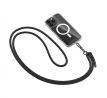 POPRUH PŘES RAMENO/ŠŇŮRKA NA TELEFON TECH-PROTECT C1S ROPE CROSSBODY STRAP BLACK/BLACK