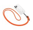 POPRUH PŘES RAMENO/ŠŇŮRKA NA TELEFON TECH-PROTECT C1S ROPE CROSSBODY STRAP NEON ORANGE/BLACK