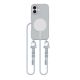 KRYT SE ŠŇŮRKOU/POPRUH NA RAMENO/CEZ TĚLO TECH-PROTECT MAGNECKLACE MAGSAFE iPhone 16 CRAYON GREY