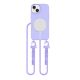 KRYT SE ŠŇŮRKOU/POPRUH NA RAMENO/CEZ TĚLO TECH-PROTECT MAGNECKLACE MAGSAFE iPhone 15 LAVENDER