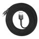 BASEUS cable USB A to Lightning 2A Cafule CALKLF-RV1 3 m cerný zlatý