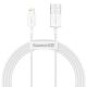BASEUS cable USB A to Lightning 2,4A Superior CALYS-B02 1,5 m bílý