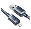 BASEUS cable USB A to Lightning 2,4A Crystal Shine CAJY000101 2 m cerný