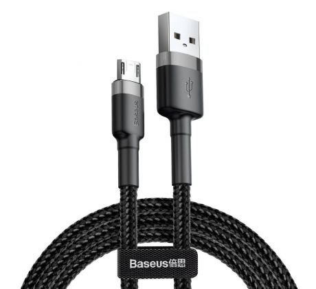 BASEUS cable USB A to Lightning 2,4A Cafule CAMKLF-BG1 0,5 m cerný šedý