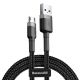 BASEUS cable USB A to Lightning 2,4A Cafule CAMKLF-BG1 0,5 m cerný šedý
