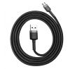 BASEUS cable USB A to Lightning 2,4A Cafule CAMKLF-BG1 0,5 m cerný šedý