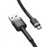 BASEUS cable USB A to Lightning 2,4A Cafule CAMKLF-BG1 0,5 m cerný šedý