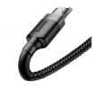 BASEUS cable USB A to Lightning 2,4A Cafule CAMKLF-BG1 0,5 m cerný šedý