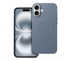 SILICONE MAG COVER (big hole) s MagSafe iPhone 16 Plus slabomodrý