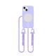 KRYT SE ŠŇŮRKOU/POPRUH NA TĚLO TECH-PROTECT MAGNECKLACE MAGSAFE iPhone 13 mini LAVENDER