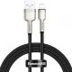 BASEUS cable USB A to Lightning 2,4A Cafule Metal 1 m cerný