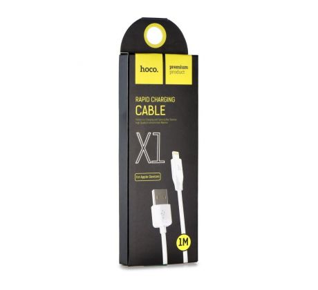 HOCO cable USB A to Lightning 2,1A X1 2 m bílý