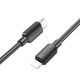 HOCO cable Type C to Lightning PD 2,4A 20W X96 1 m cerný
