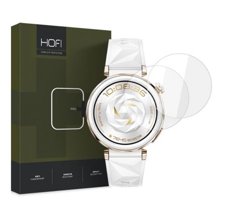 2KS V BALENÍ, SET 2 OCHRANNÝCH SKEL HOFI GLASS PRO+ 2-PACK HUAWEI WATCH GT 5 PRO (42 mm) CLEAR