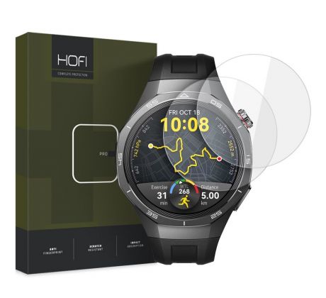 2KS V BALENÍ, SET 2 OCHRANNÝCH SKEL HOFI GLASS PRO+ 2-PACK HUAWEI WATCH GT 5 PRO (46 mm) CLEAR