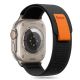 ŘEMÍNEK TECH-PROTECT NYLON STRIPE APPLE WATCH 6 / 7 / 8 / 9 / 10 / SE / ULTRA 1 / 2 (44 / 45 / 46 / 49 mm) BLACK/ORANGE