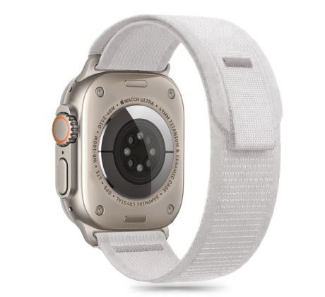 ŘEMÍNEK TECH-PROTECT NYLON STRIPE APPLE WATCH 6 / 7 / 8 / 9 / 10 / SE / ULTRA 1 / 2 (44 / 45 / 46 / 49 mm) CRAYON GREY