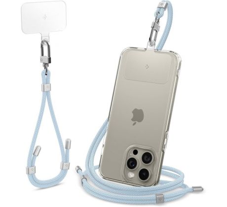 ŠŇŮRKA NA RUKU/PŘES RAMENO SPIGEN UNIVERSAL STRAP SET CROSSBODY & WRIST MUTE BLUE