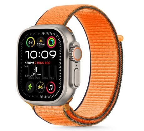 ŘEMÍNEK TECH-PROTECT NYLON APPLE WATCH 6 / 7 / 8 / 9 / 10 / SE / ULTRA 1 / 2 (44 / 45 / 46 / 49 mm) KUMQUAT