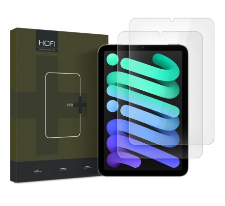 2KS V BALENÍ, SET 2 OCHRANNÝCH SKEL HOFI GLASS PRO+ 2-PACK iPad mini 8.3 6 / 7 2021 / 2024 CLEAR