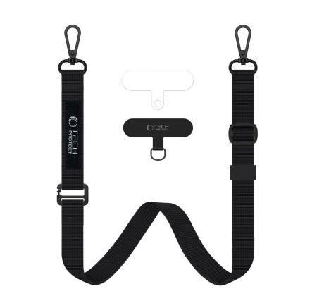 ŠŇŮRKA NA TELEFON/POPRUH TECH-PROTECT C6S ROPE CROSSBODY BLACK