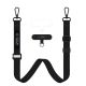 ŠŇŮRKA NA TELEFON/POPRUH TECH-PROTECT C6S ROPE CROSSBODY BLACK