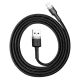 BASEUS cable USB A to Lightning 2.4A Cafule CALKLF-BG1 1 m cerný šedý