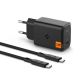 SÍŤOVÁ NABÍJEČKA NA MOBIL A TABLET SPIGEN ARCSTATION PRO GAN-651 1-PORT NETWORK CHARGER 65W + TYPE-C CABLE BLACK