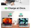 SÍŤOVÁ NABÍJEČKA NA MOBIL A TABLET SPIGEN ARCSTATION PRO GAN-1402 2-PORT NETWORK CHARGER 140W WHITE