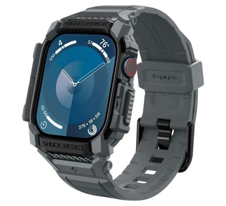 ŘEMÍNEK SPIGEN RUGGED ARMOR ”PRO” APPLE WATCH 10 (46 mm) DARK GREY