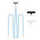 UNIVERZÁLNÍ ŠNŮRKA NA TELEFON POD KRYT/POPRUH TECH-PROTECT C7S ROPE CROSSBODY STRAP BABY BLUE/GOLD