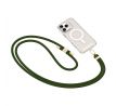 UNIVERZÁLNÍ ŠNŮRKA NA TELEFON POD KRYT/POPRUH TECH-PROTECT C7S ROPE CROSSBODY STRAP HUNTER GREEN/GOLD