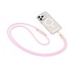 UNIVERZÁLNÍ ŠNŮRKA NA TELEFON POD KRYT/POPRUH TECH-PROTECT C7S ROPE CROSSBODY STRAP BABY PINK/GOLD