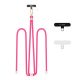 UNIVERZÁLNÍ ŠNŮRKA NA TELEFON POD KRYT/POPRUH TECH-PROTECT C7S ROPE CROSSBODY STRAP HOT PINK/GOLD