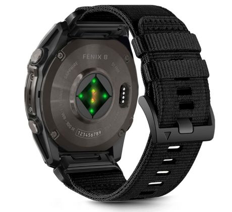 ŘEMÍNEK TECH-PROTECT NYLON CLASSIC GARMIN FENIX 5X / 5X Plus / 6X / 6X PRO / 7X / 8 (51 mm) BLACK