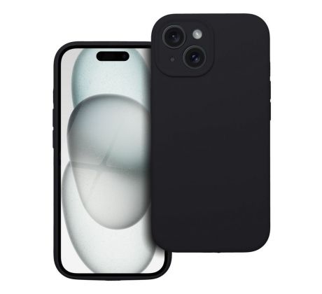 Case SILICONE 2mm  iPhone 15 cerný