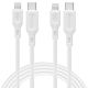 SPIGEN DURASYNC MFI LIGHTING CABLE 2-PACK 100CM WHITE