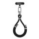 POPRUH NA RUKU/ŠŇŮRKA NA TELEFON TECH-PROTECT C4S ROPE WRIST STRAP BLACK/SILVER
